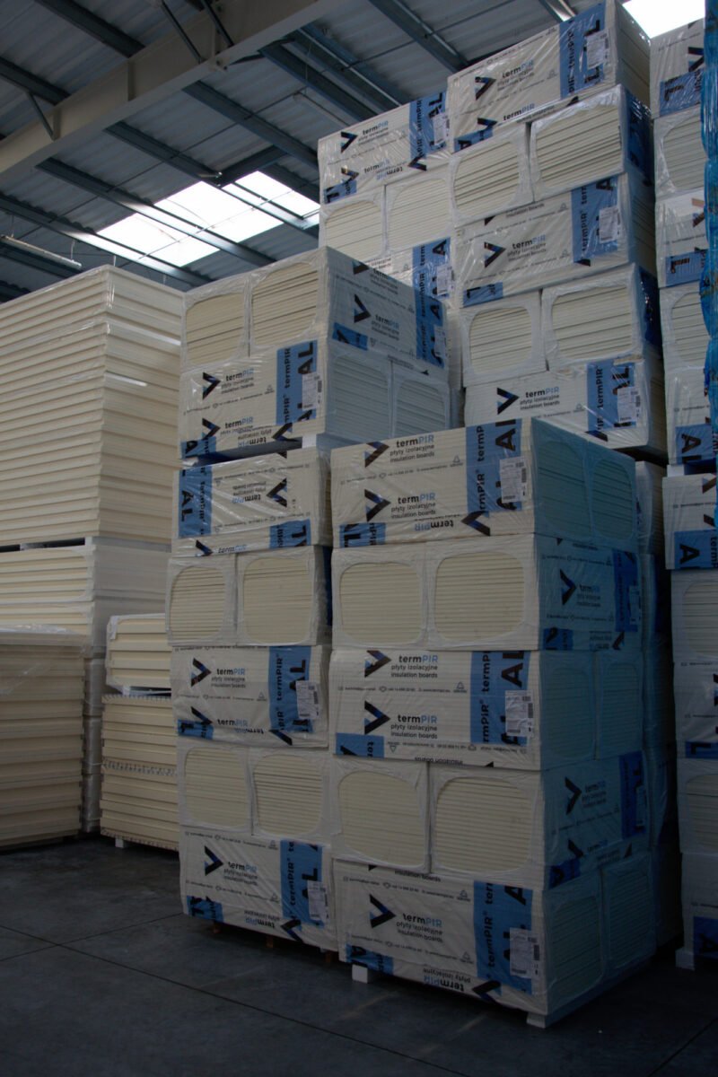 Płyta PIR AL 2cm 600x1200mm krawędź gładka