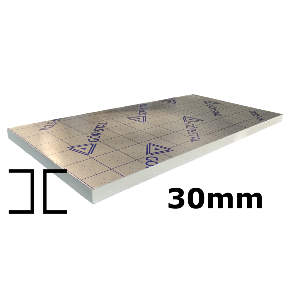 Płyta izolacyjna pir 3 cm gładkie krawędzie mały format 600 x 1200 mm