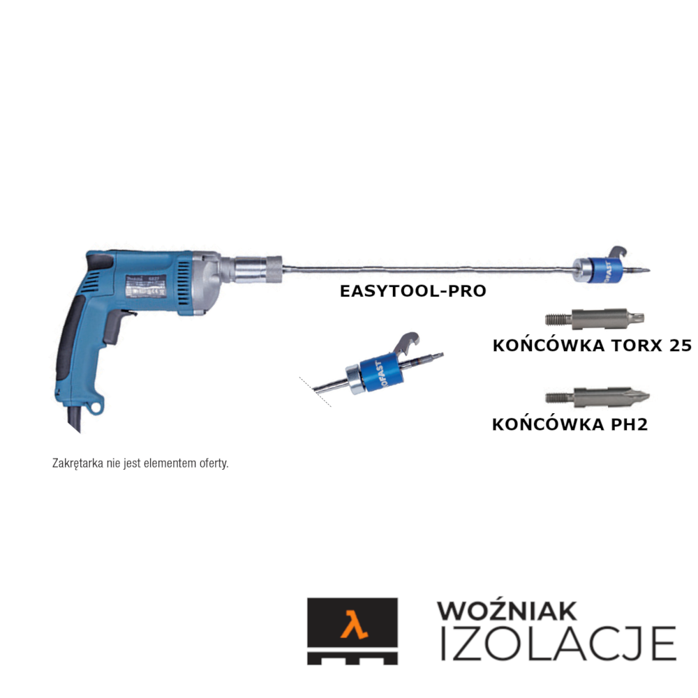 EASY TOOL-PRO Narzędzie do mocowania kołków do dachów płaskich