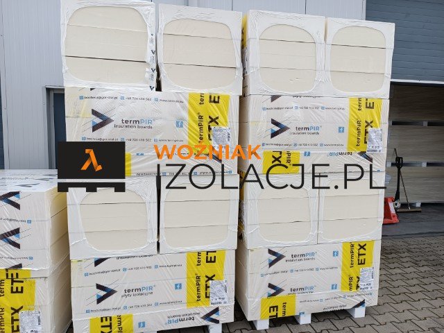 PIR ETX FIT 20cm 0,6x1,2 m Płyty izolacyjne PIR do przyklejania na ścianę klejem do styropianu