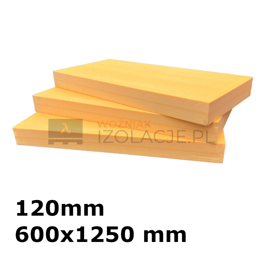 Płyty XPS 120x600x1250mm struktura wafla paczka 2,25m2 / 3płyty