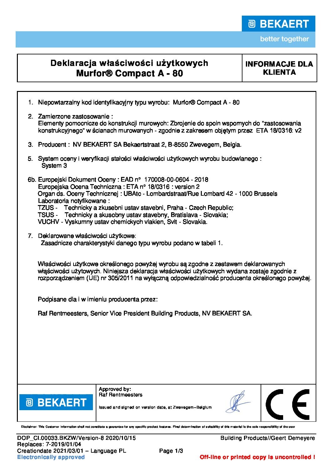 Zbrojenie Murfor® Compact